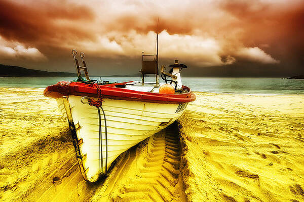 Seascape Photography Art Print featuring the photograph Storm on the way 01 by Kevin Chippindall