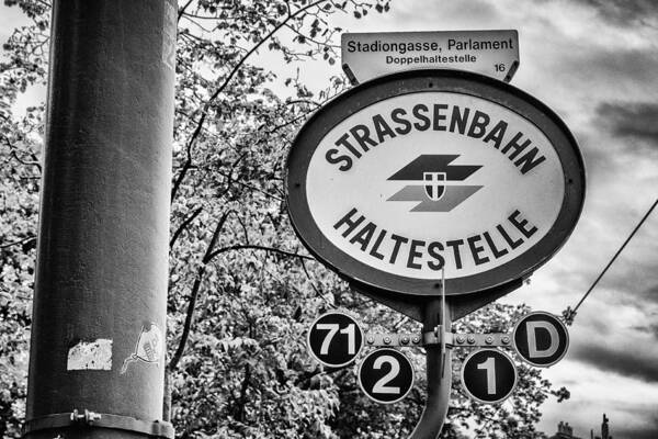 Austria Art Print featuring the photograph Strassenbahn Haltestelle by Pablo Lopez