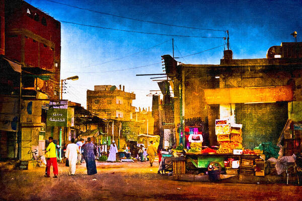 Egypt Art Print featuring the photograph Streets of an Egyptian Village by Mark Tisdale