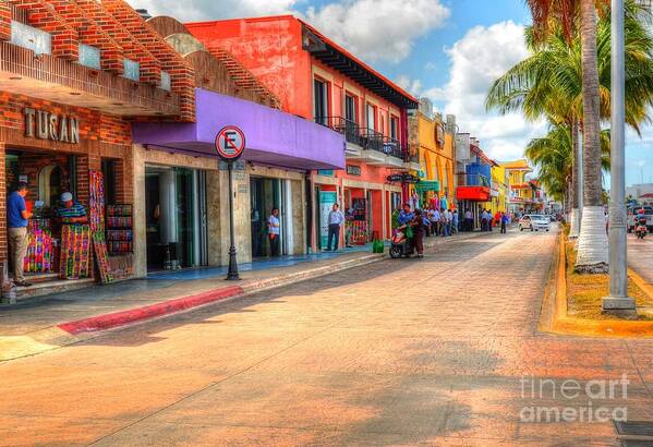 Street Art Print featuring the photograph Streets of Cozumel by Debbi Granruth
