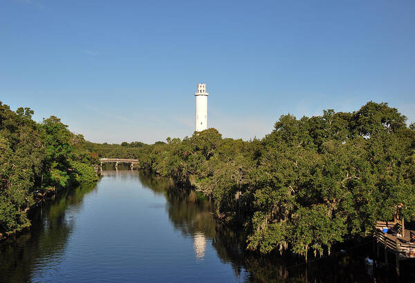 Tower Art Print featuring the photograph Sulphur Springs Water Tower - Tampa Florida by John Black
