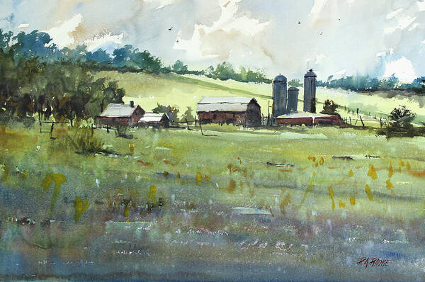 Ryan Radke Art Print featuring the painting Summer Fields by Ryan Radke