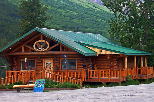 Alaska Art Print featuring the photograph Summit Lake Lodge Alaska 2 by Aimee L Maher ALM GALLERY