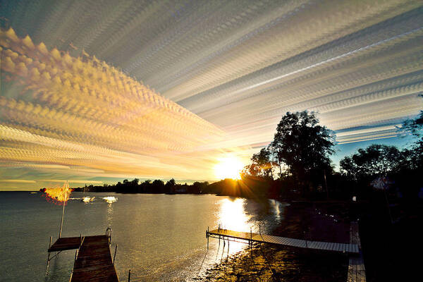 Landscape Art Print featuring the photograph Sun Rays and Wind Streams by Matt Molloy