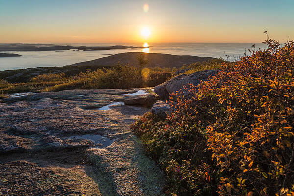 Acadia Art Print featuring the photograph Sun Rise Shock by Kristopher Schoenleber