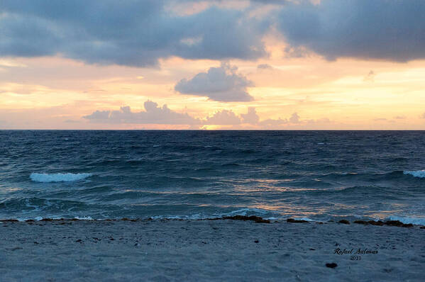 Sunrise Art Print featuring the photograph Sunrise in Deerfield Beach by Rafael Salazar
