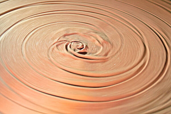 Abstract Art Print featuring the photograph Swirling Sand by Richard Krebs