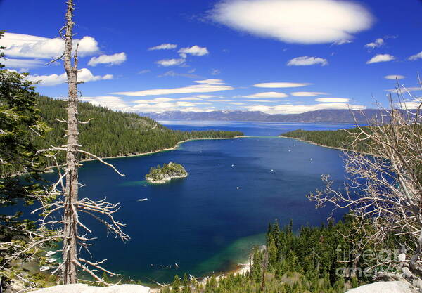 Tahoe's Emerald Bay Art Print featuring the photograph Tahoe's Emerald Bay by Patrick Witz