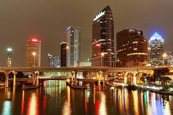 Florida Art Print featuring the photograph Tampa Skyline by Stefan Mazzola