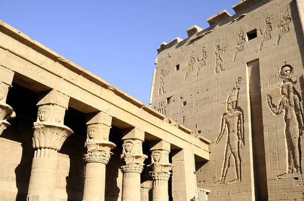 Philae Art Print featuring the photograph Temple at Philae in Egypt by Brenda Kean