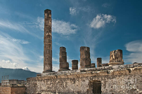 Pompeii Art Print featuring the photograph Temple of Jupiter by Marion Galt