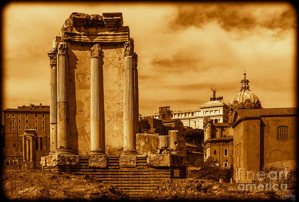 Italy Art Print featuring the photograph Temple of Vesta by Prints of Italy