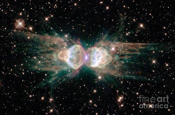 Ant Nebula Art Print featuring the photograph The Ant Nebula Mz3 by Science Source