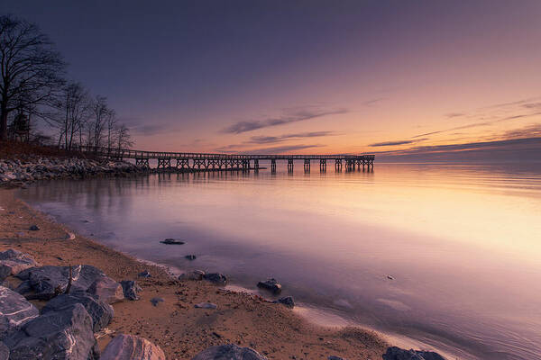 Down's Park Art Print featuring the photograph The Beach by Edward Kreis