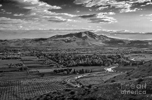 Black And White Art Print featuring the photograph The Beautiful Valley by Robert Bales