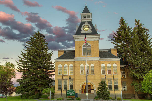 Beaverhead County Courthouse Art Print featuring the photograph The Beaverhead County Courthouse by Chuck Haney