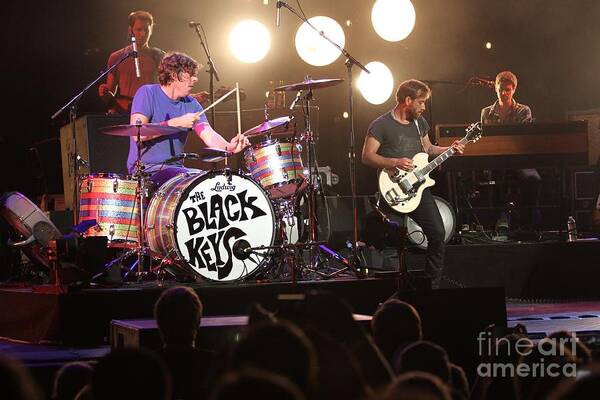 The Black Keys Art Print featuring the photograph The Black Keys by Concert Photos