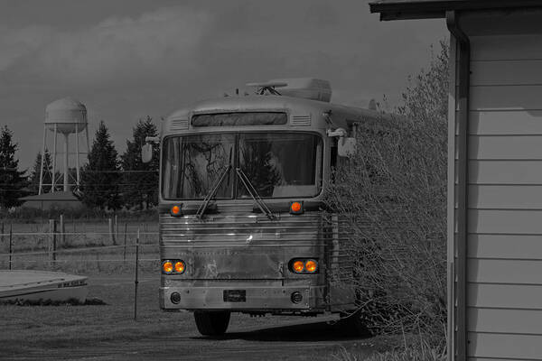 Bus Art Print featuring the photograph The Bus Not Taken by Tikvah's Hope