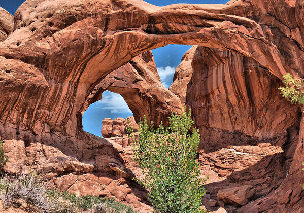 Double Arch Art Print featuring the photograph The Double Arch - Arches National Park by Gregory Ballos