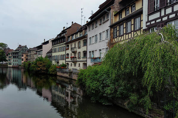Tranquility Art Print featuring the photograph The Famous Part Of Colmar Called Petit by Wolfganggrilz