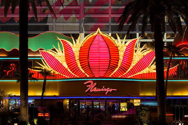 Flamingo Art Print featuring the photograph The Flamingo Hotel and Casino Las Vegas by Clint Buhler