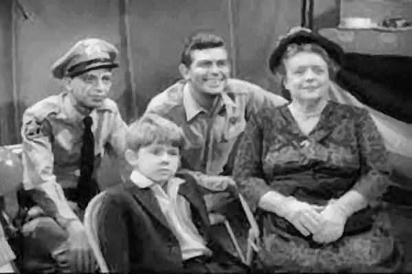 Andy Griffith Art Print featuring the digital art The Griffith Household by Paulette B Wright