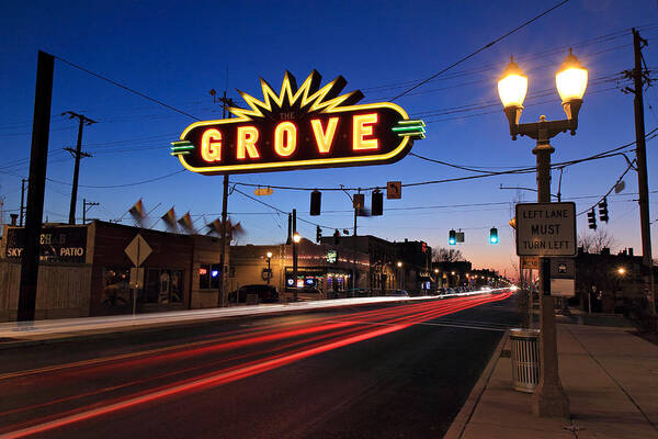 The Grove Art Print featuring the photograph The Grove in Twilight by Scott Rackers