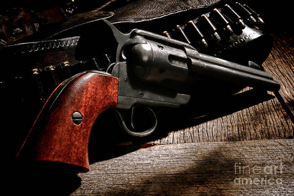 Revolver Art Print featuring the photograph The Gun that Won the West by Olivier Le Queinec