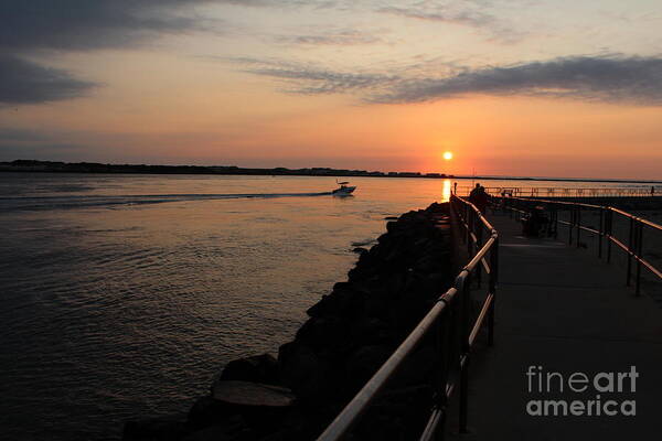 Barnegat Inlet Art Print featuring the photograph The Inlet by David Jackson