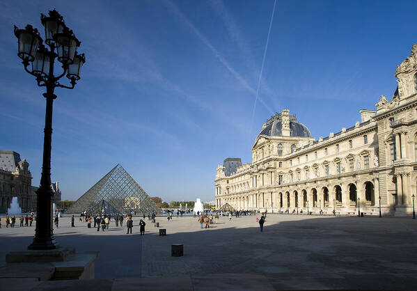 Louvre Art Print featuring the photograph The Louvre by Andy Myatt