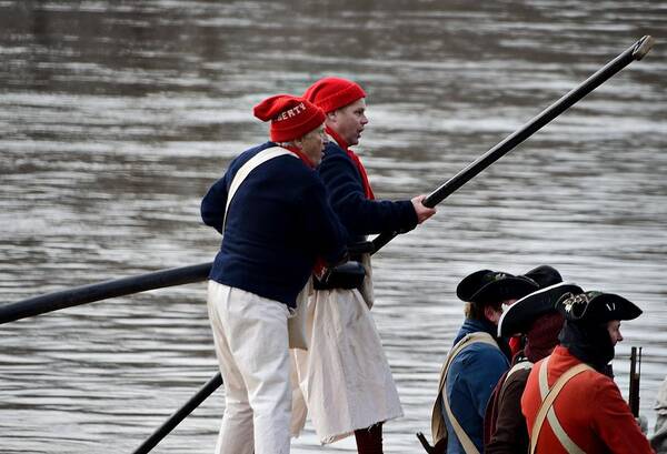 Washington's Crossing Art Print featuring the photograph The Marbleheaders by Steven Richman