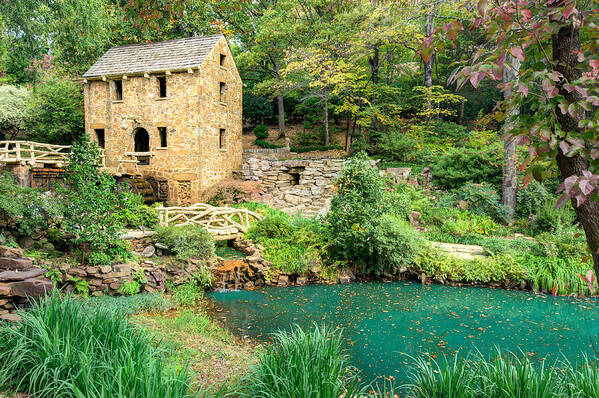 America Art Print featuring the photograph The Old Mill - North Little Rock - Pugh's Mill 1832 by Gregory Ballos