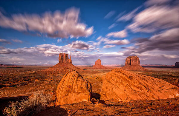 Monument Valley Art Print featuring the photograph The Search by Tassanee Angiolillo