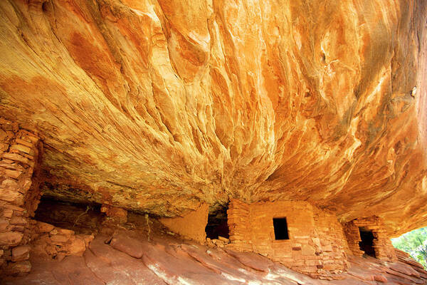 Ancestral Puebloan Art Print featuring the photograph The South Fork Of Mule Canyon's House by Richard Wright