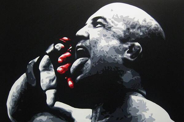 Mma Art Print featuring the painting The Taste of Blood by Geo Thomson