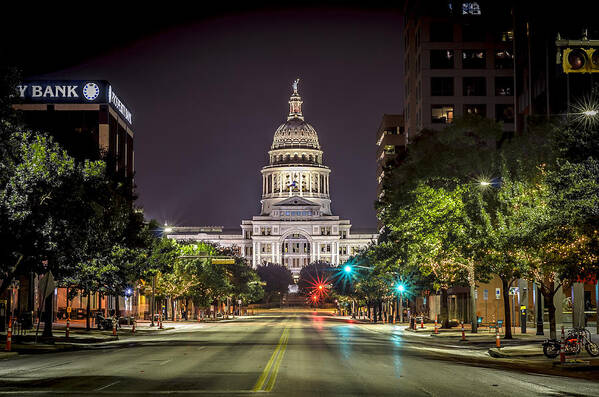 Austin Art Print featuring the photograph The Texas Capitol Building by David Morefield