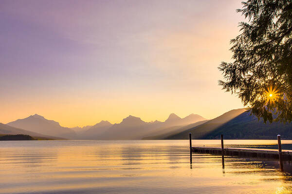 Lake Mcdonald Art Print featuring the photograph The View from Apgar by Adam Mateo Fierro