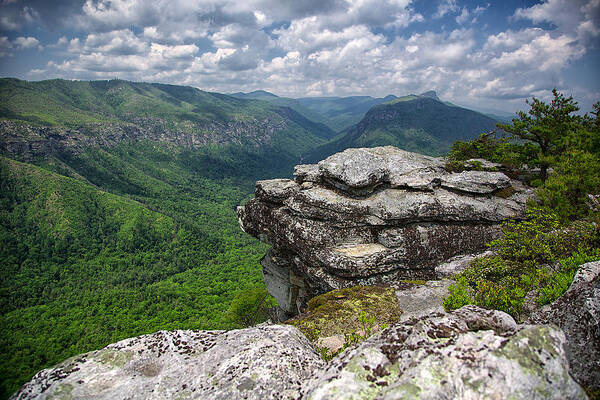 Linville Gorge Art Print featuring the photograph The View from Shortoff by Mark Steven Houser