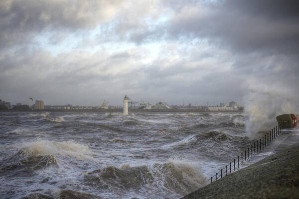 Lighthouse Art Print featuring the photograph The wild Mersey by Spikey Mouse Photography