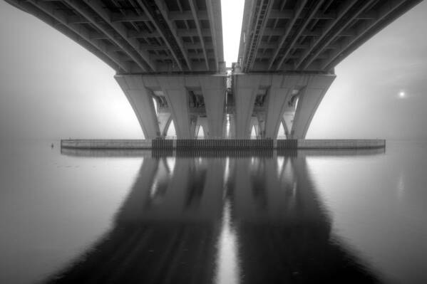 Woodrow Wilson Memorial Bridge Art Print featuring the photograph the Wilson by Edward Kreis