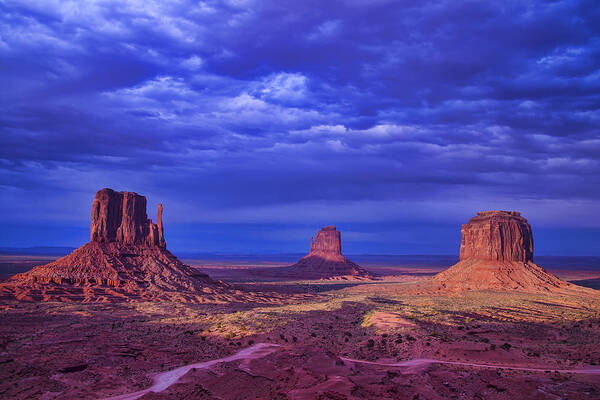 Beautiful Art Print featuring the photograph Three Buttes by Garry Gay