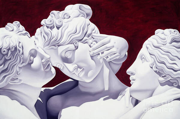 Three Art Print featuring the sculpture Three Graces by Catherine Abel