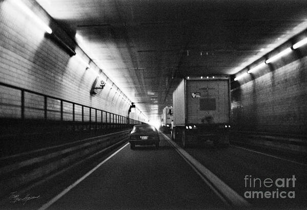 Traffic Art Print featuring the photograph Through the Tunnel by Tom Brickhouse