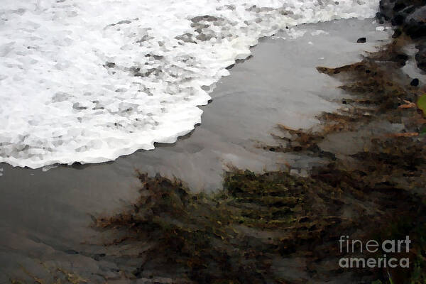 Winter Art Print featuring the photograph Tide Kiss by Jeanette French