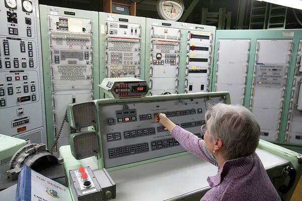 Control Panel Art Print featuring the photograph Titan Missile Control Room by Jim West