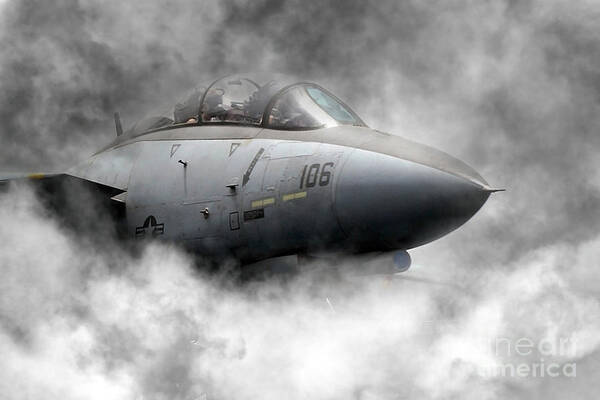 F14 Art Print featuring the digital art Tomcat Launch by Airpower Art