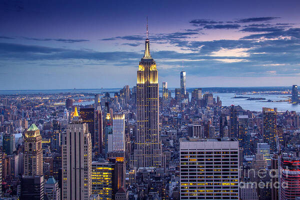 New York City Art Print featuring the photograph Top of the World by Marco Crupi