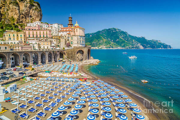 Amalfi Art Print featuring the photograph Town of Atrani by JR Photography