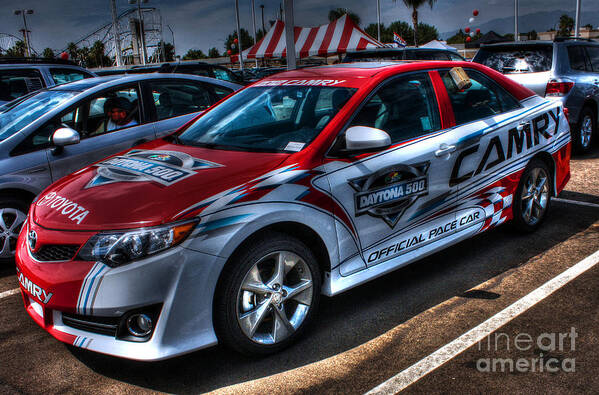 Toyota Camry Art Print featuring the photograph Toyota Camry Daytona 500 by Tommy Anderson