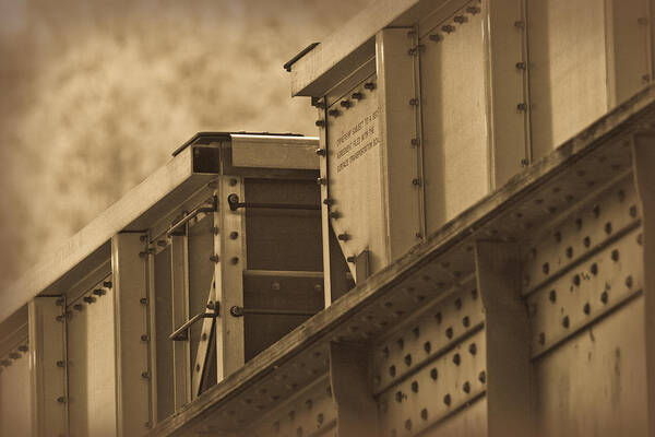 Sepia Tone Art Print featuring the photograph Train Boxcar by Melinda Fawver